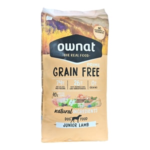 Ownat Balanceado Seco Para Perro Grain Free Junior Cordero *12Kg