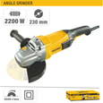 ESMERILADORA ANGULAR 9" 2200W UYUSTOOLS UY-AMA230