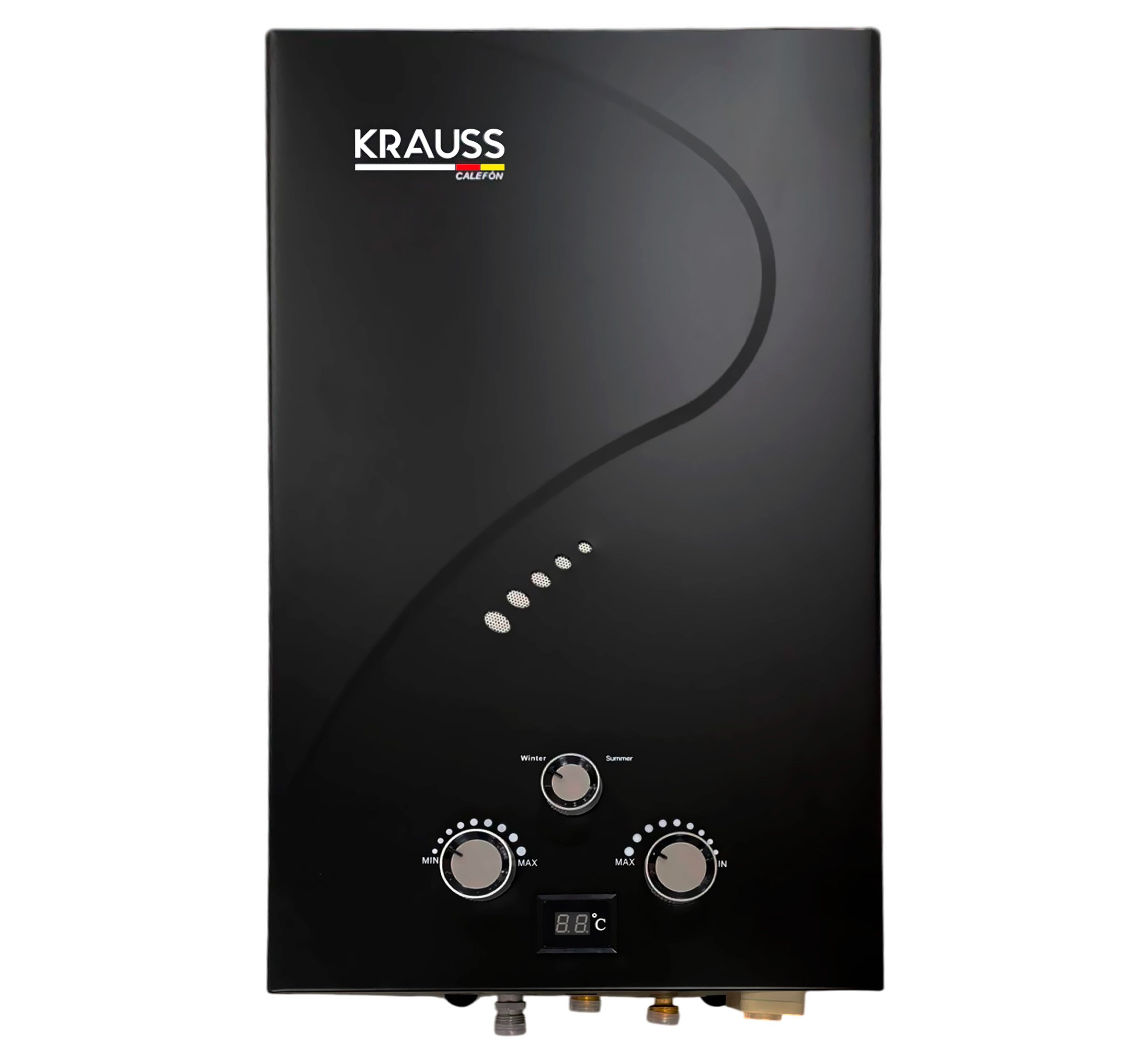 Krauss calefón a gas 15 litros negro