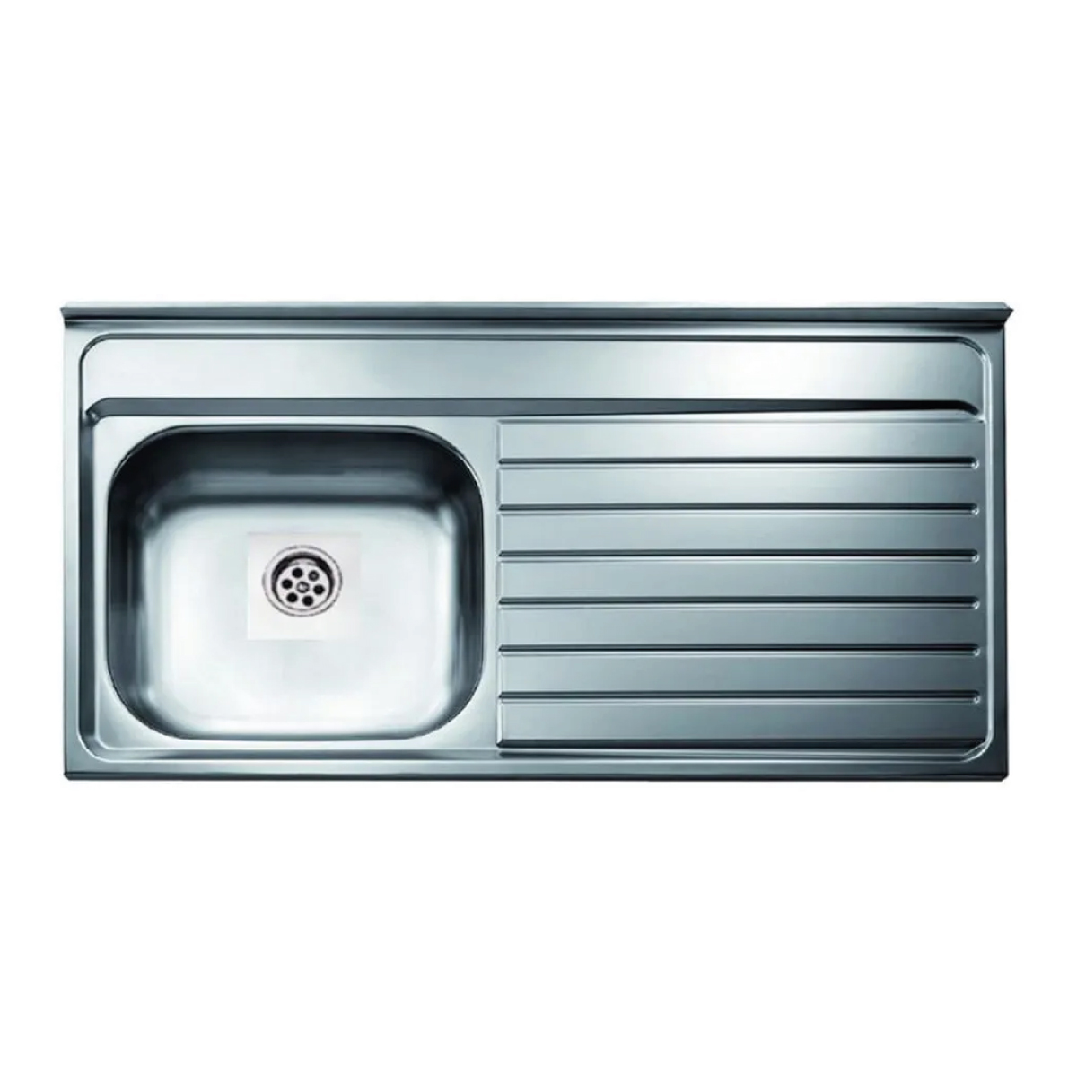 FREGADERO ACERO INOX.1POZO 100X50CM DER. TRAMONTINA