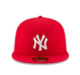 NEW ERA 5950 NEW YORK YANKEES 7 1/2 ROJO LOGO BLANCO