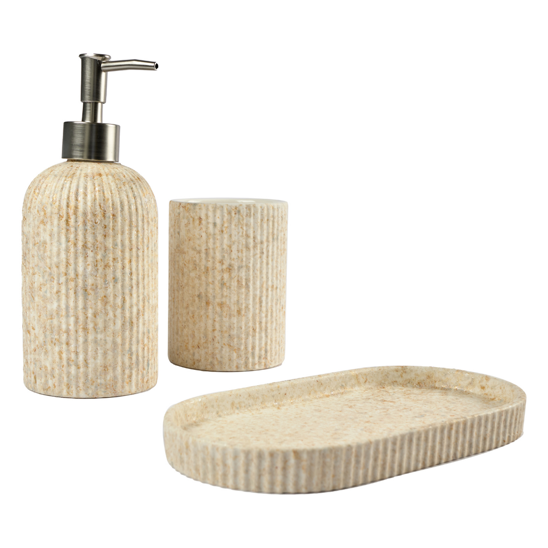 Set de cerámica para el baño