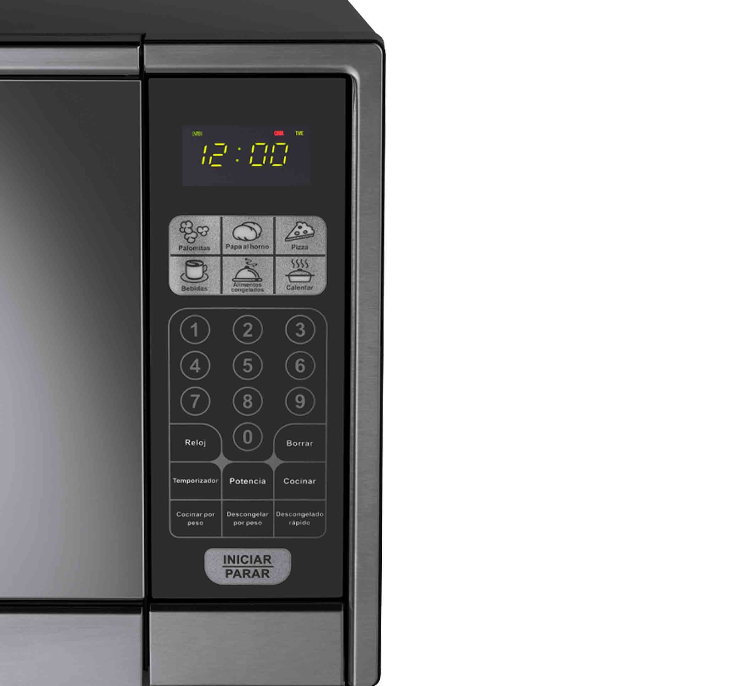 Indurama Microondas 30 Lt Puerta vidrio espejo