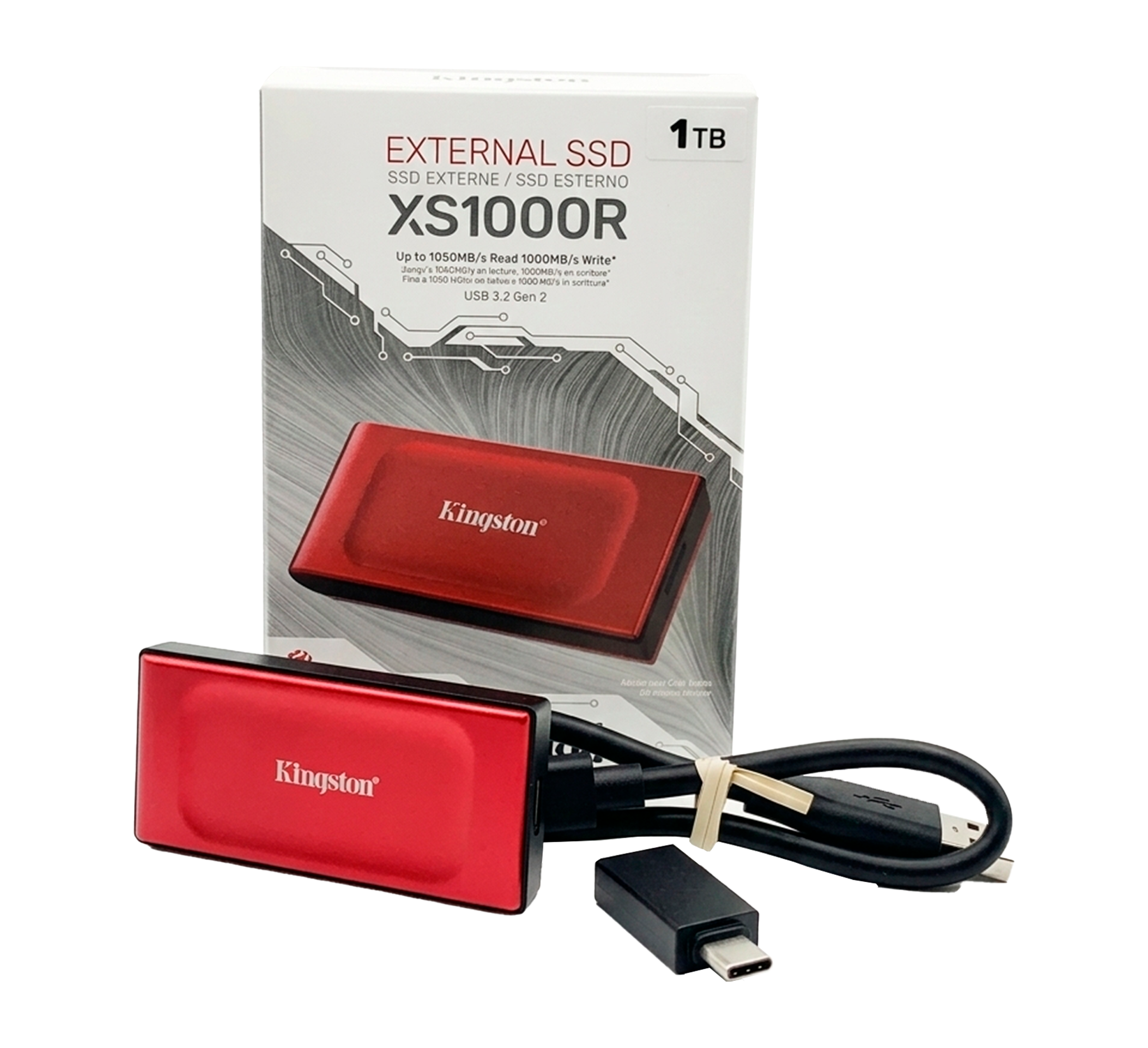 Kingston Disco Duro Externo 1TB Usb 3.2 Gen2