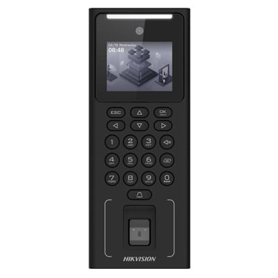 LECTOR RELOJ BIOMETRICO HIKVISION DS-K1T321MFWX WIFI CONTROL DE ASISTENCIA Y ACCESO FACIAL, 500 ROSTROS 3000 TARJETAS 3000 HUELLAS.