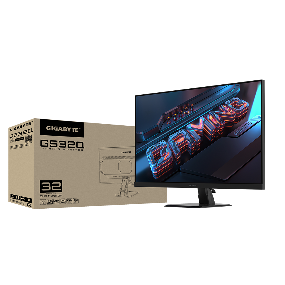 MONITOR GAMER GIGABYTE GS32Q PANEL IPS /1MS/165 Hz/OC 170 Hz/ 2K (2560 x 1440 )