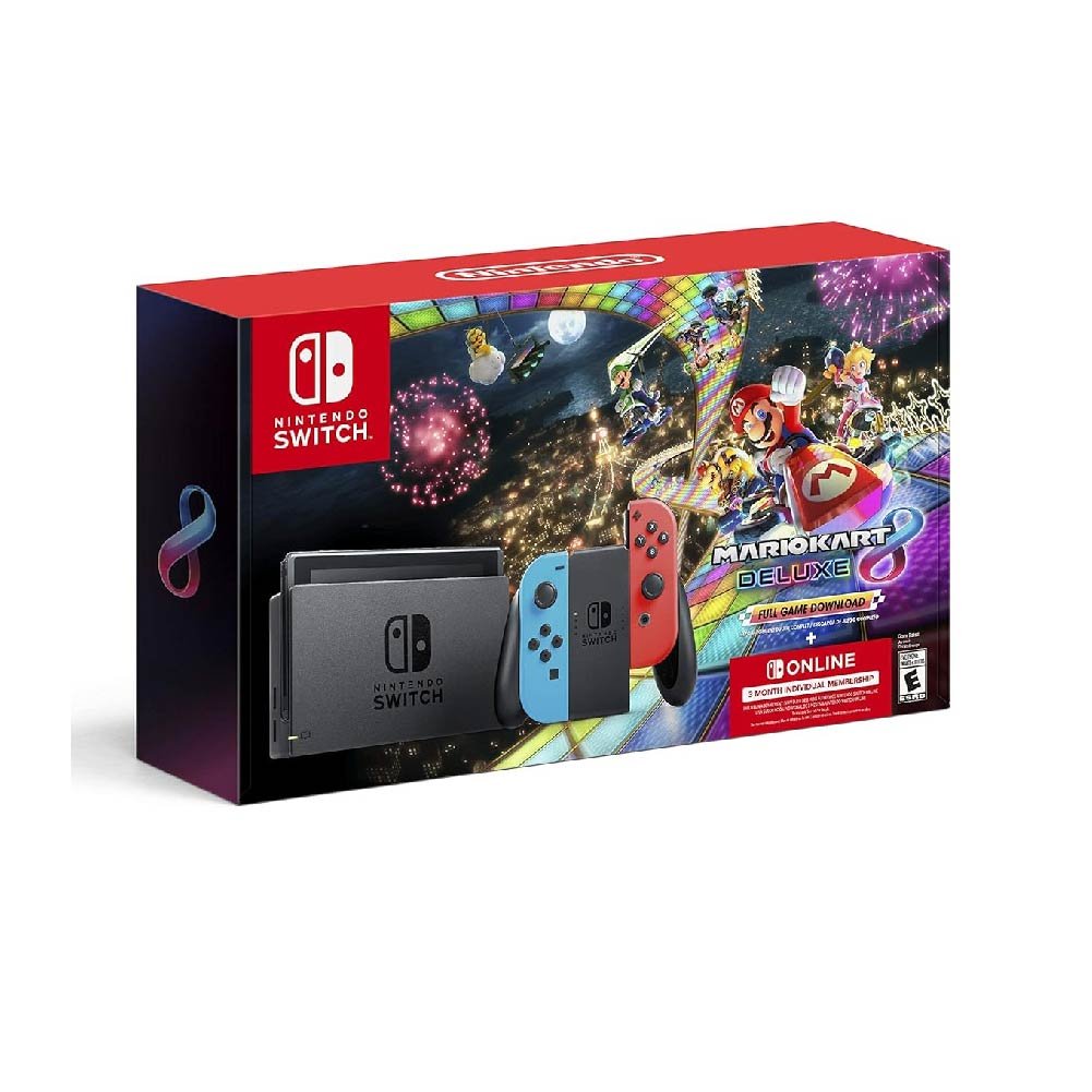 CONSOLA DE JUEGO NINTENDO SWITCH CON MARIO KART 8 DELUXE BUNDLE   NEON