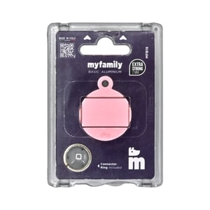 My Family Placa Basic Aluminio Circulo Grande Rosa *1