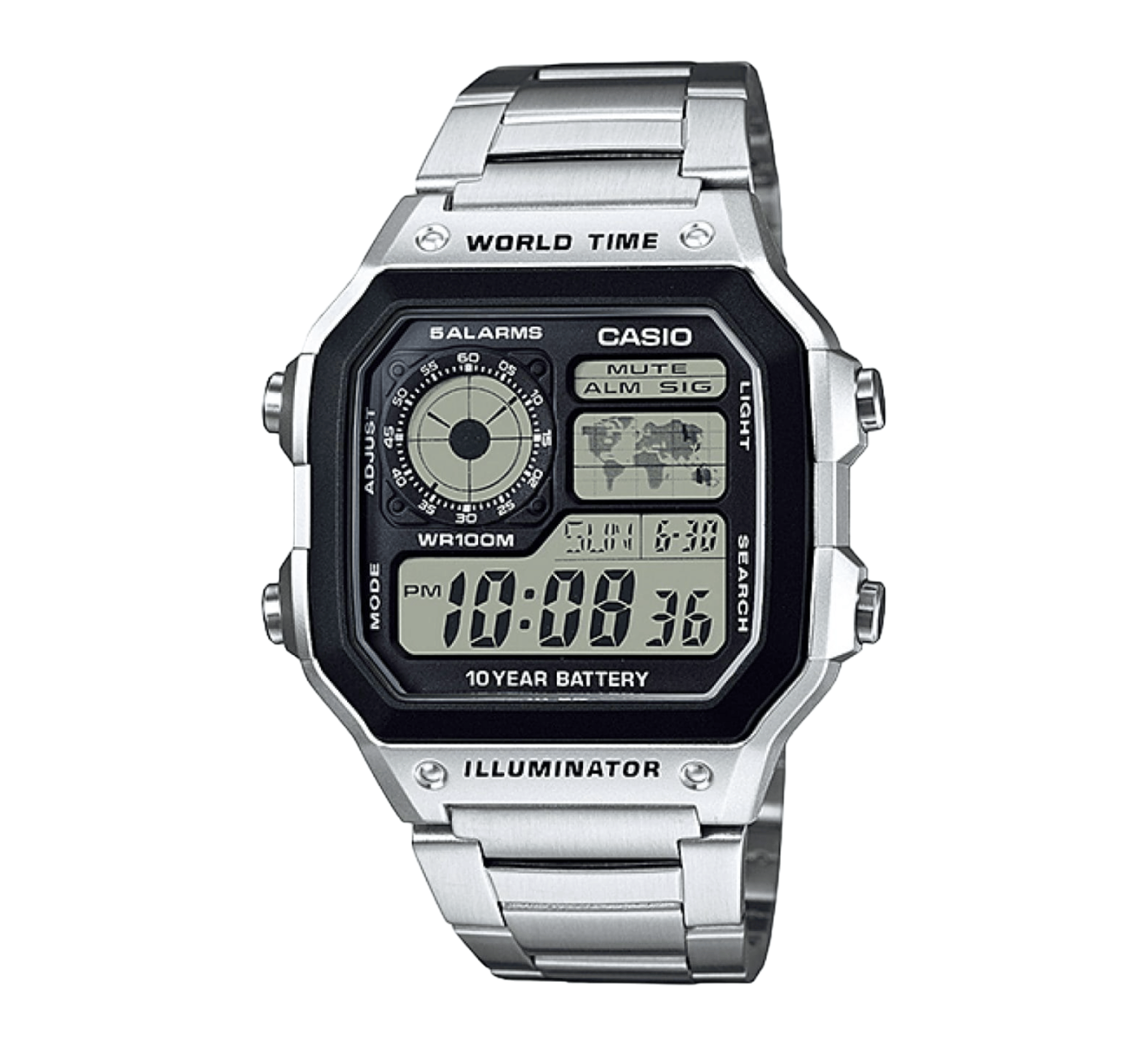 CASIO Reloj Correa de Acero Inoxidable
