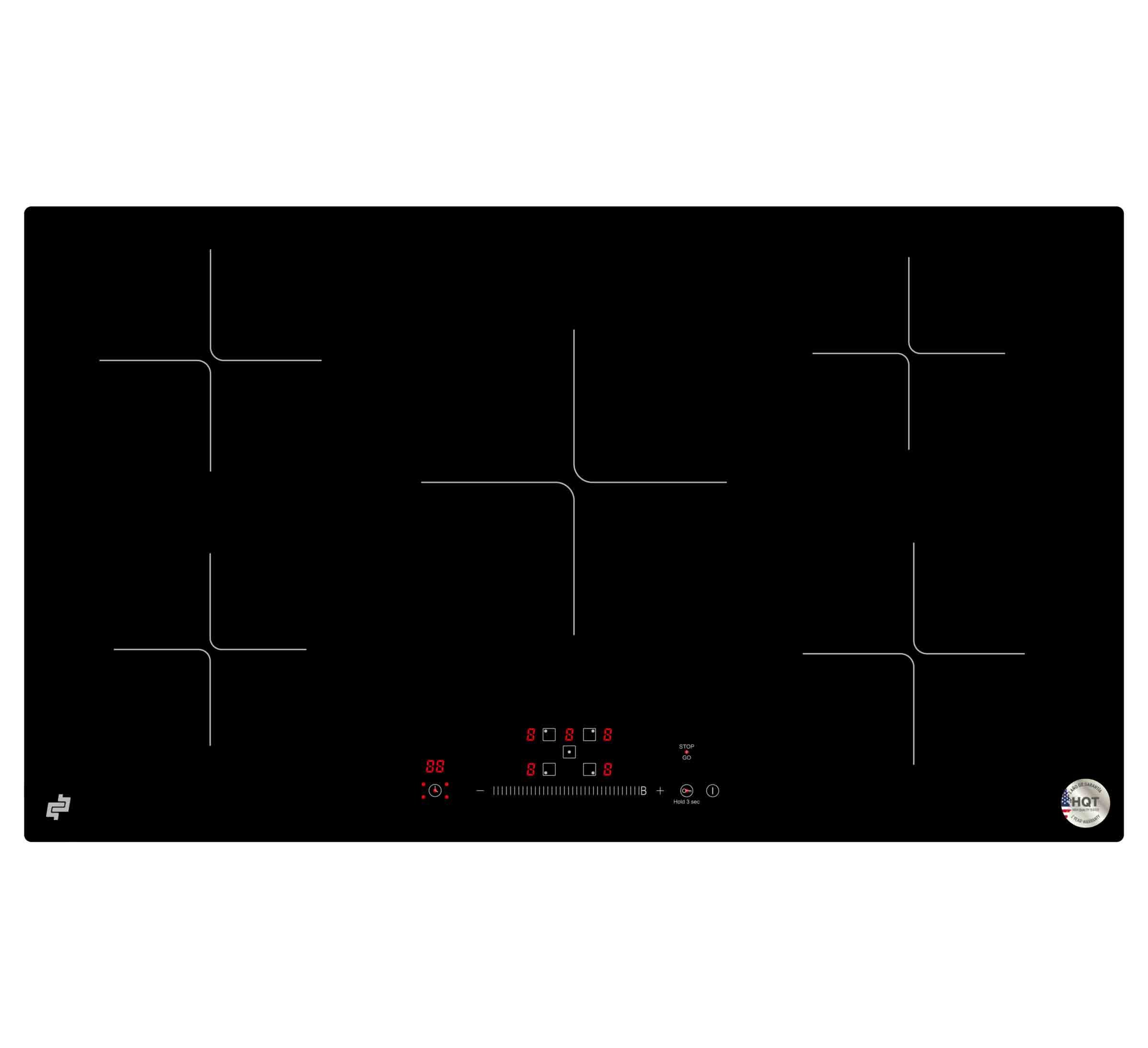 Bp encimera de induccion starlight 5 zonas  | 9000 W |  220v / 60Hz