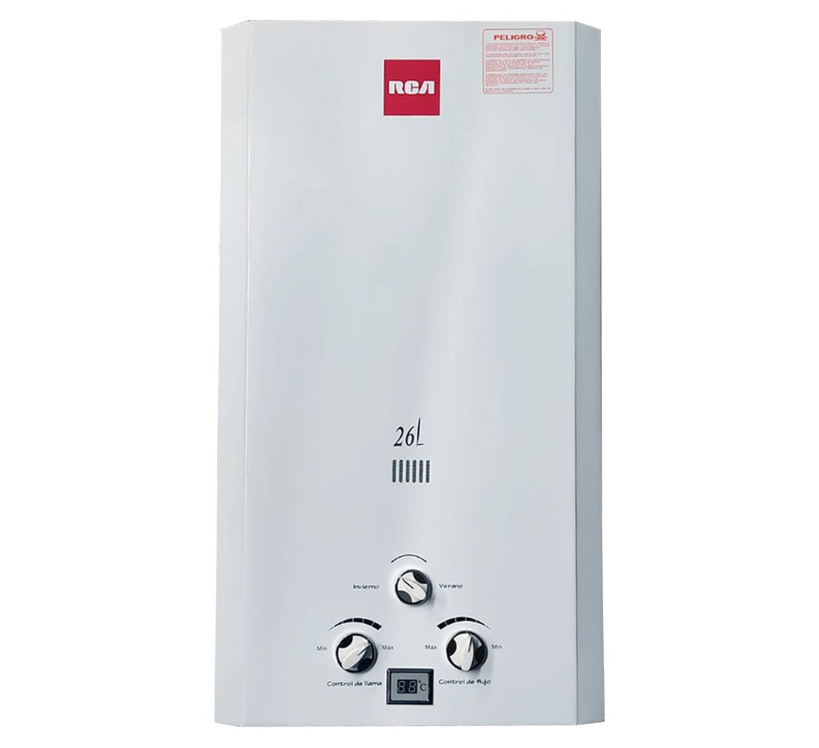 RCA Calefón 26 Litros Dispositivo De Seguridad 3 Llaves