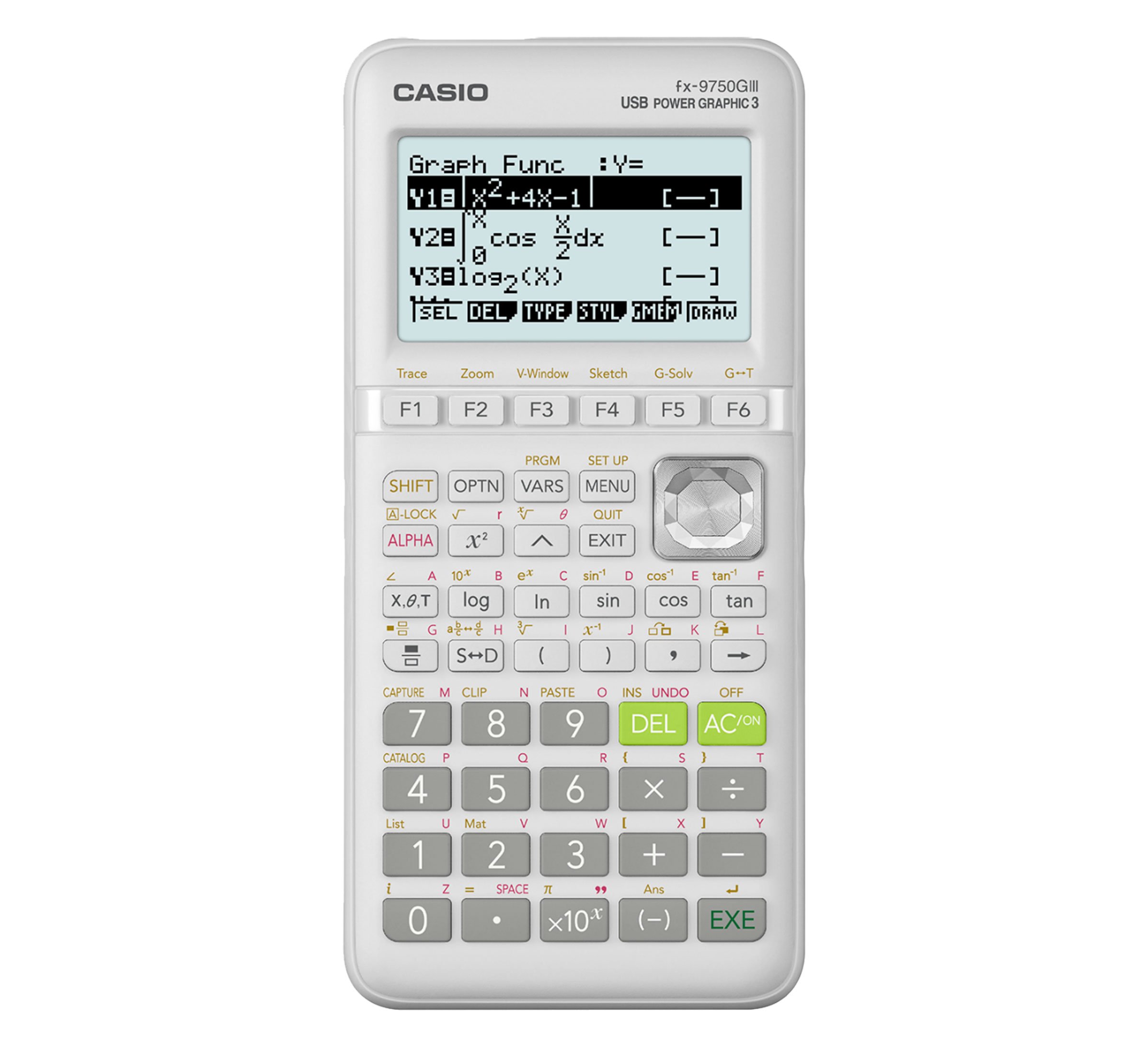 Casio calculadora gráfica, visualiza libros de texto