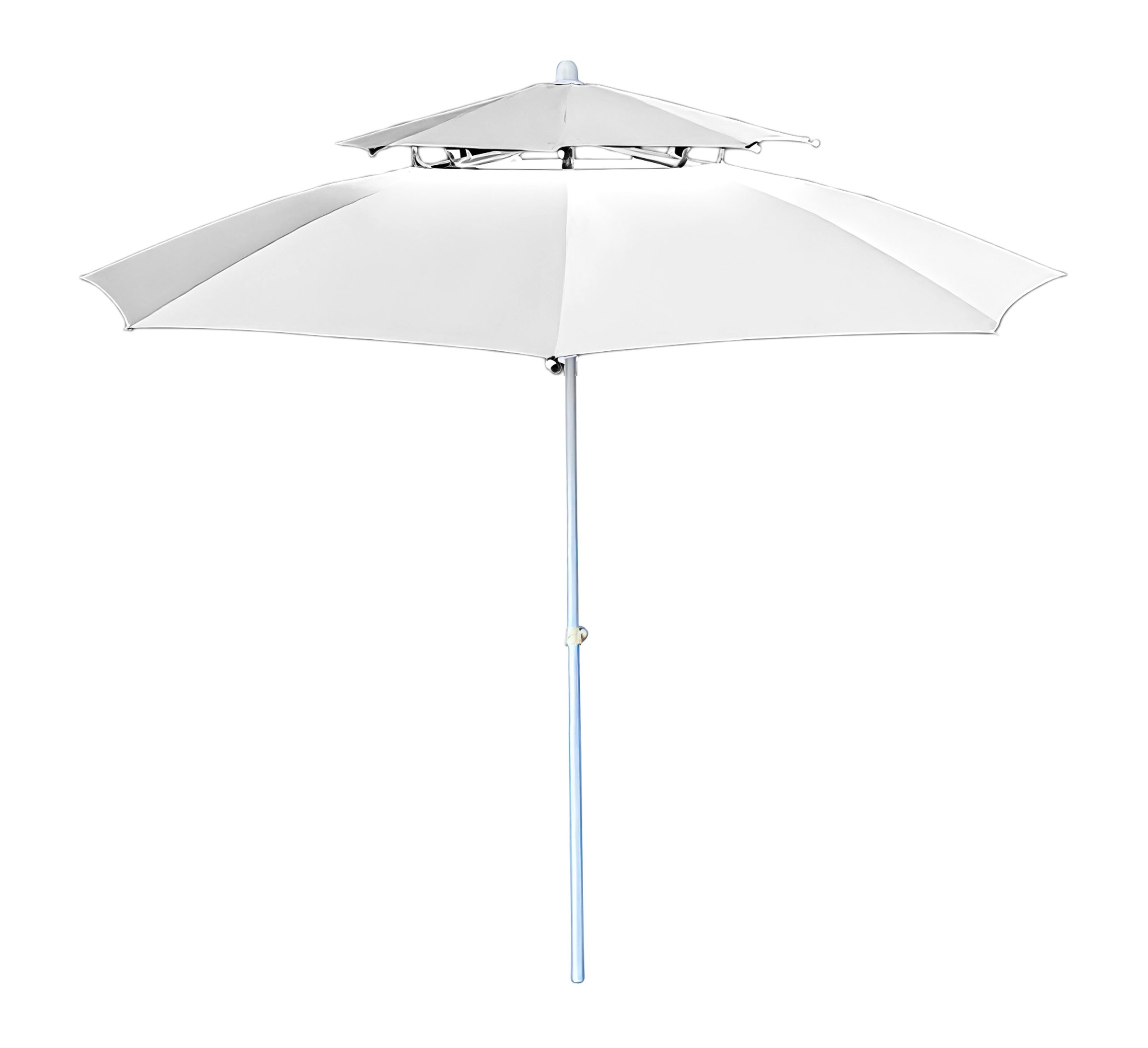 Beach umbrella parasol blanco