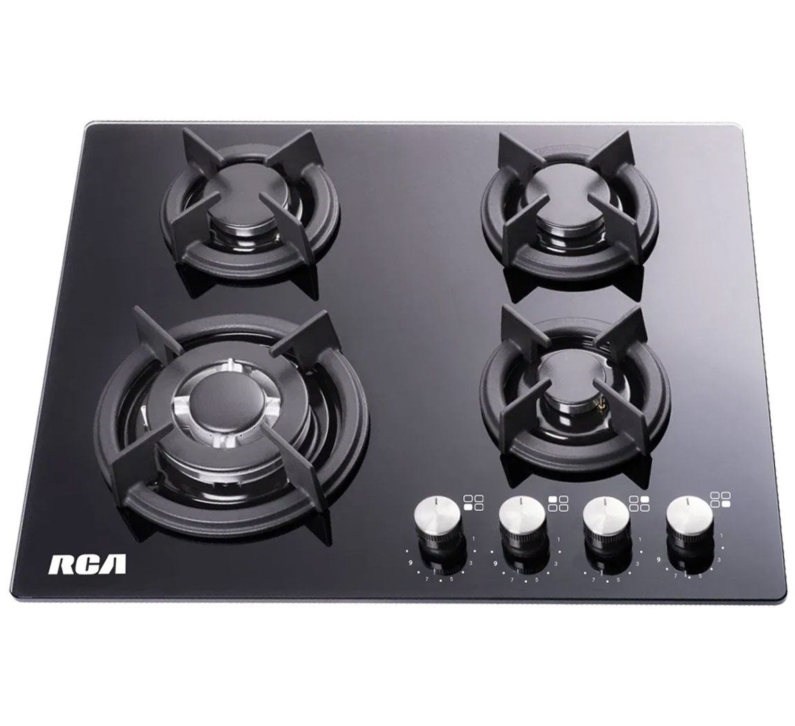 Rca encimera 4 quemadores | triple corona | vitroceramica