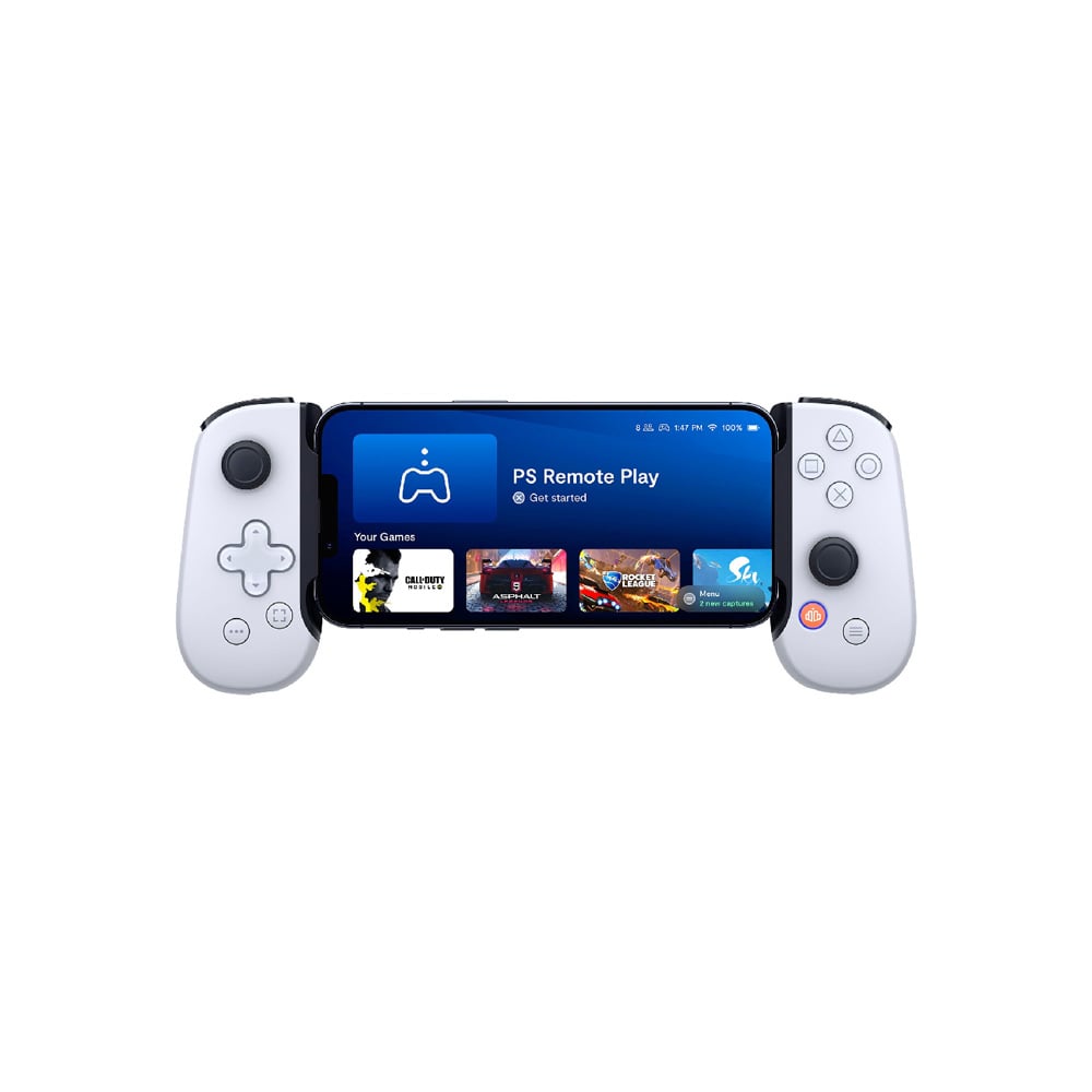CONTROL SONY PARA CELULAR PUERTO LIGHTNING IPHONE BACKBONE ONE PLAY STATION EDITION BLANCO
