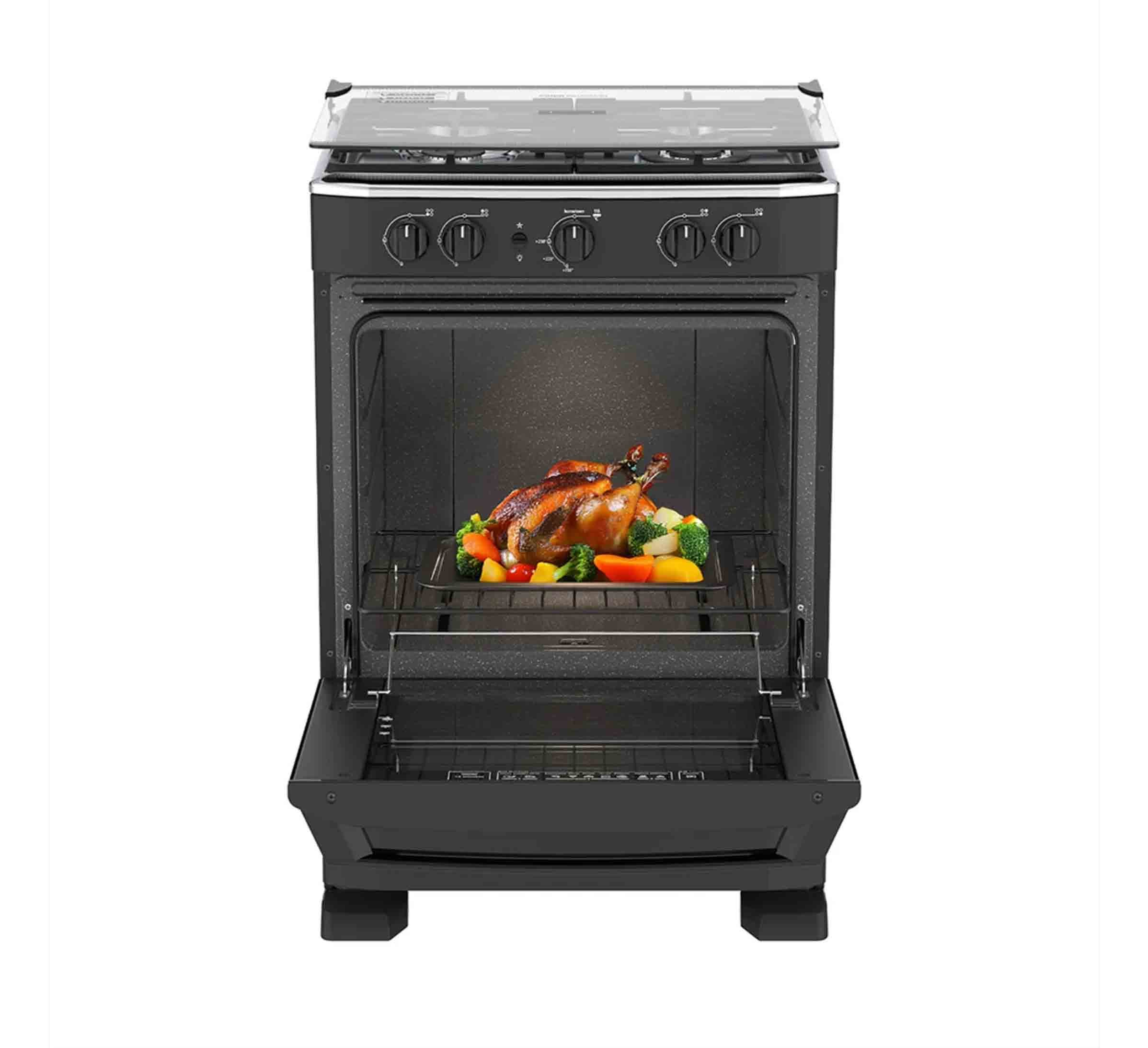 Mabe cocina a gas | 4 quemadores | Color negro