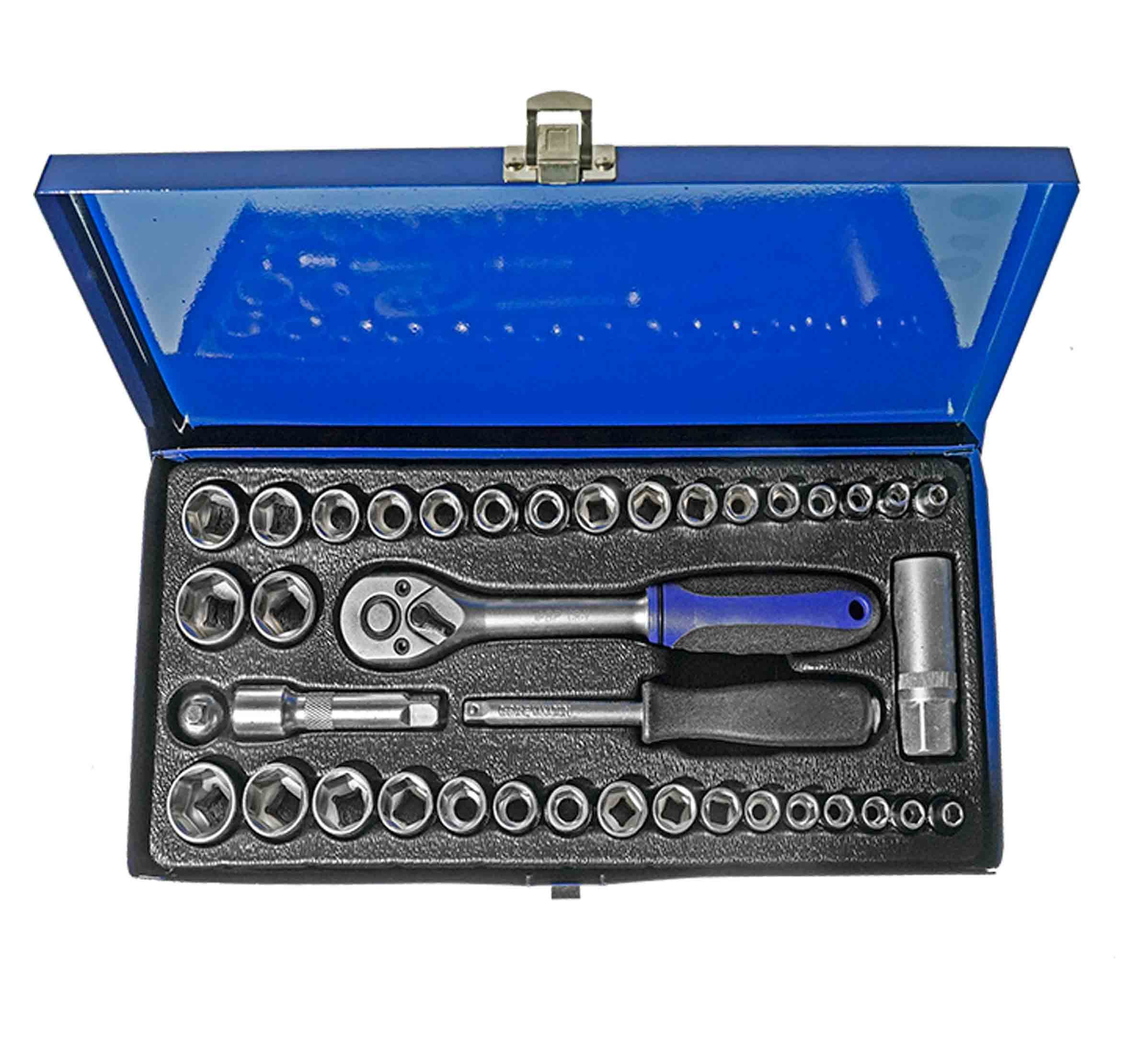 Bp juego dados ENC 1/4" - 3/8" 39pcs