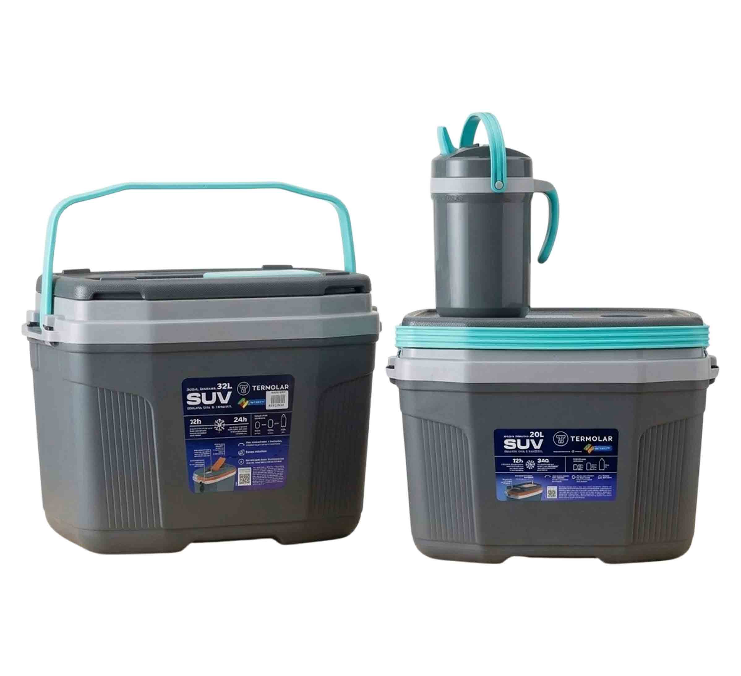 Termolar set cooler 32 lts | 20 lts | 2.5 lts | color gris