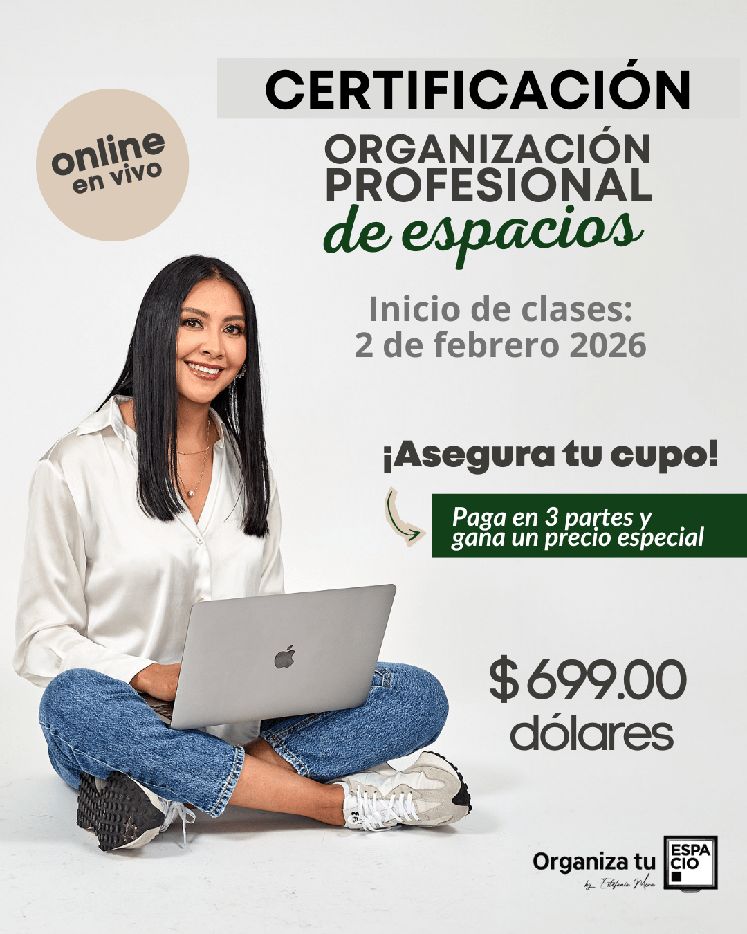 CERTIFICACIÓN DE ORGANIZACIÓN PROFESIONAL DE ESPACIOS