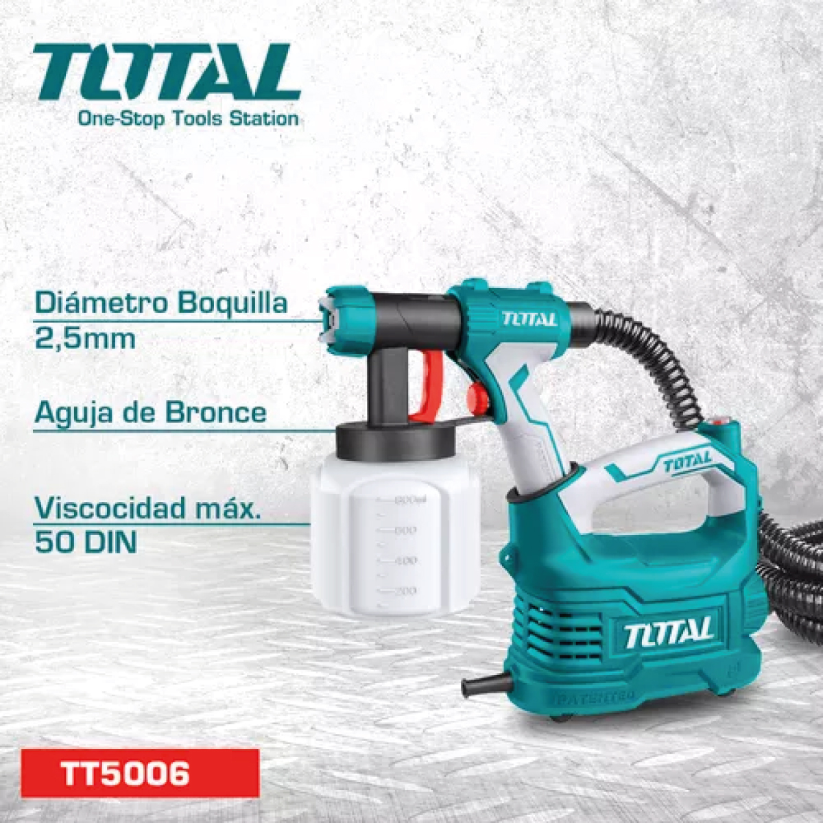 EQUIPO PINTAR 500W 110V 800ML TOTAL UTT5006