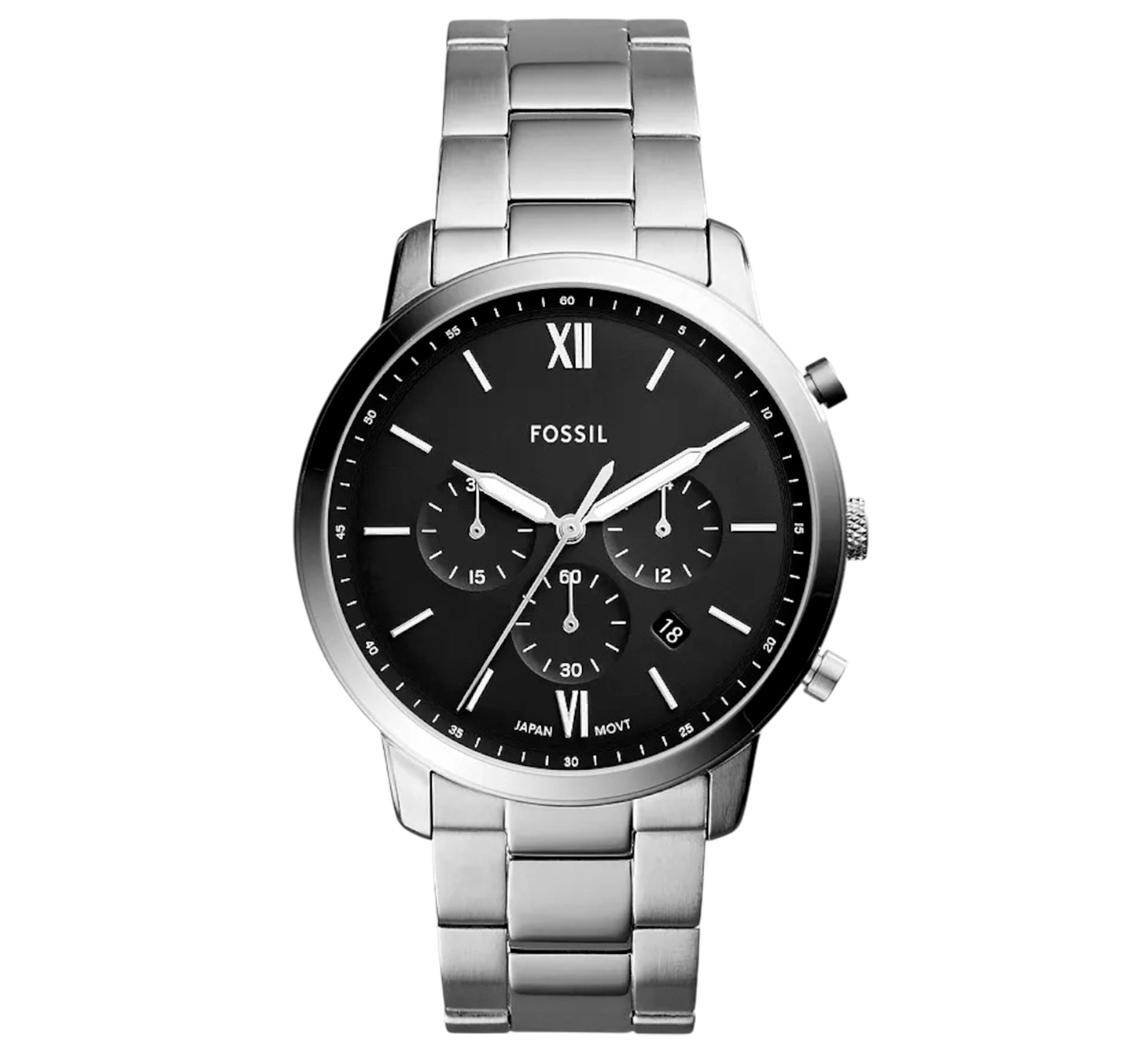 Fossil reloj analógico acero inoxidable hombre