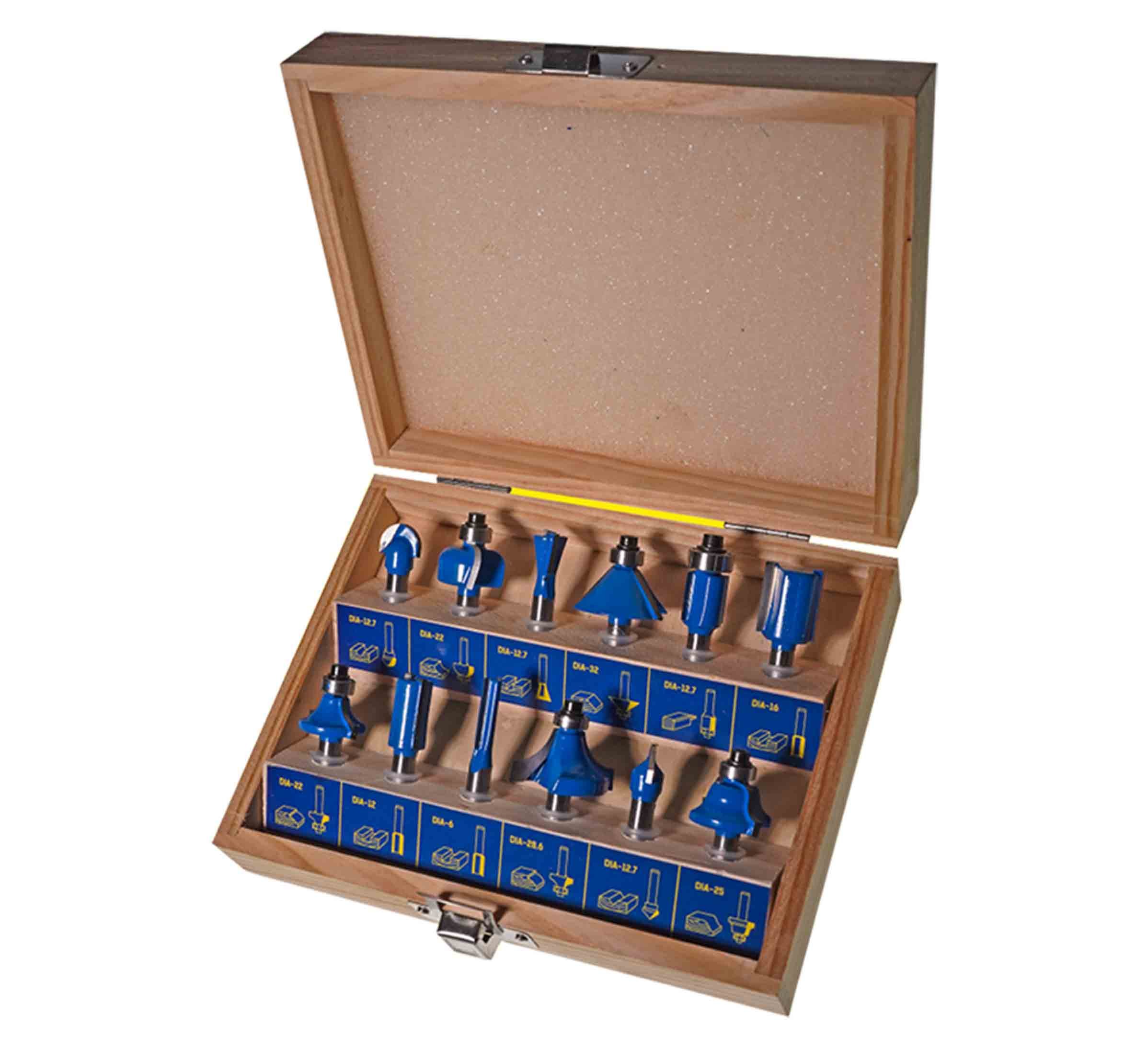 Bp kit de 12 puntas para router enc.1/4"
