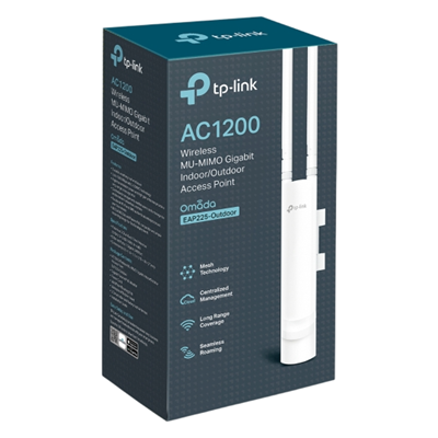 ACCESS POINT TP-LINK TPLINK EAP225 OUTDOOR  AC1200 DUAL BAND  QUALCOMM  867MBPS AT 5GHZ   300MBPS AT 2 4GH TP-LINK