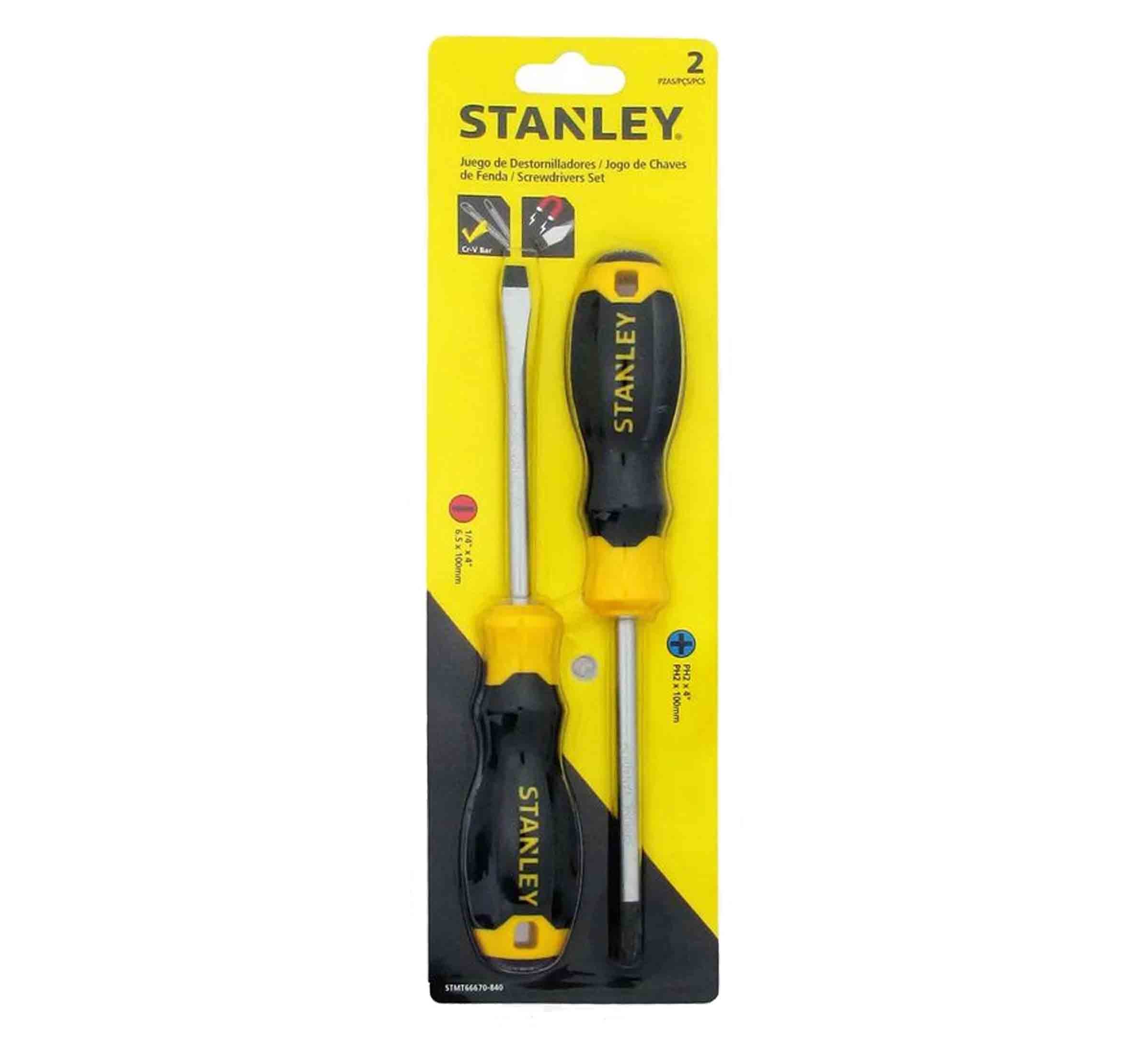 Stanley juego destornillador  2pc