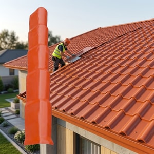 ALERO LATERAL IZQ. TEJA PVC TERRACOTA TDF 800X150X1050