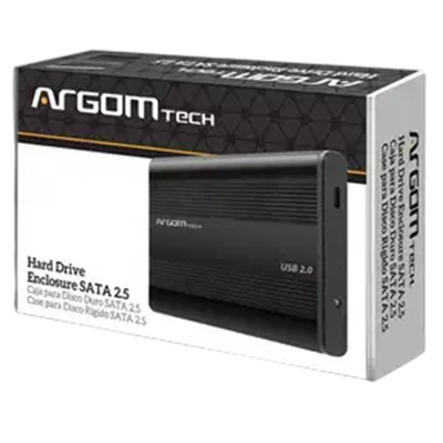 ENCLOSURE/CASE ARGOM 2.5INC. SATA USB 3.0 BLACK