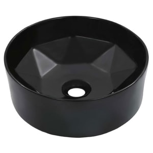 LAVABO REDONDO NEGRO MATE 410X410X150MM 4GNT111