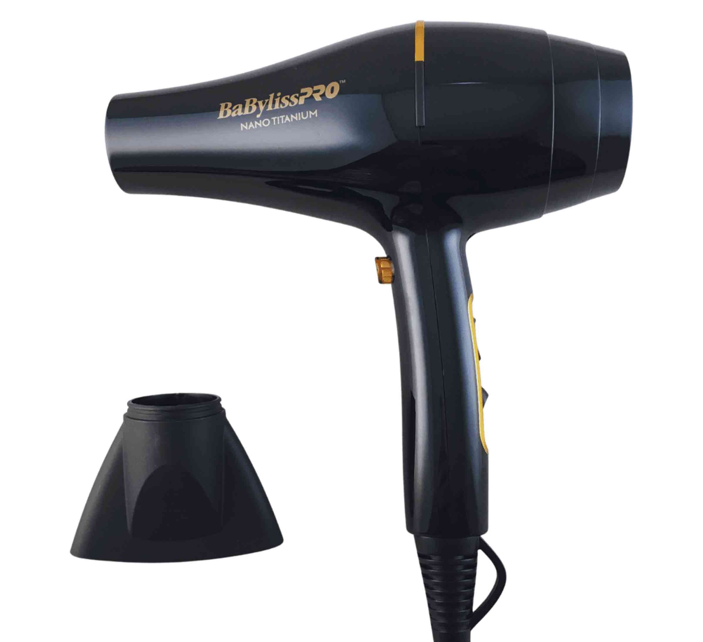 BabylissPRO Secador Profesional 2000 Watts AC Motor Negro-Dorado