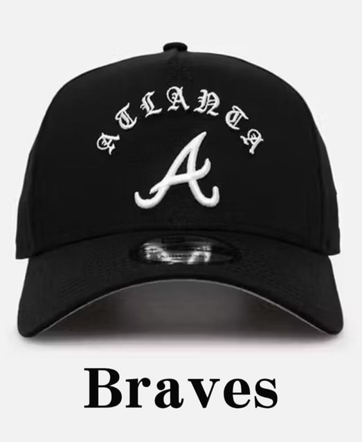 940 NEW ERA ATLBRA BLK WH OSFM