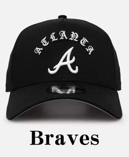 940 NEW ERA ATLBRA BLK WH OSFM