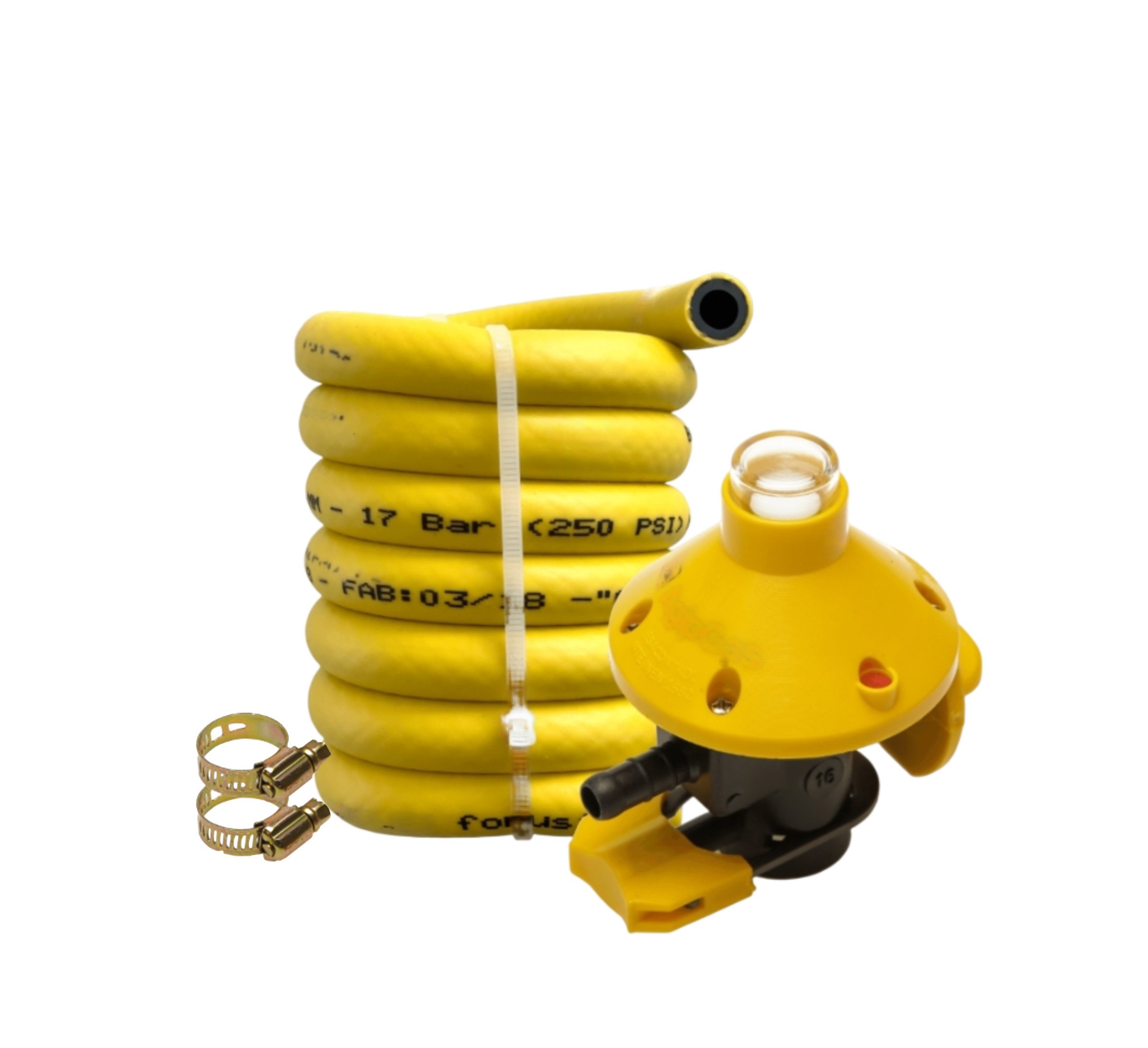 Agip Gas Kit 3 En 1, Regulador, Manguera y Abrazadera