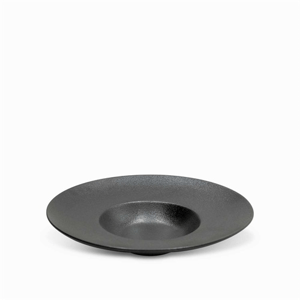 Plato hondo negro mate 27cm