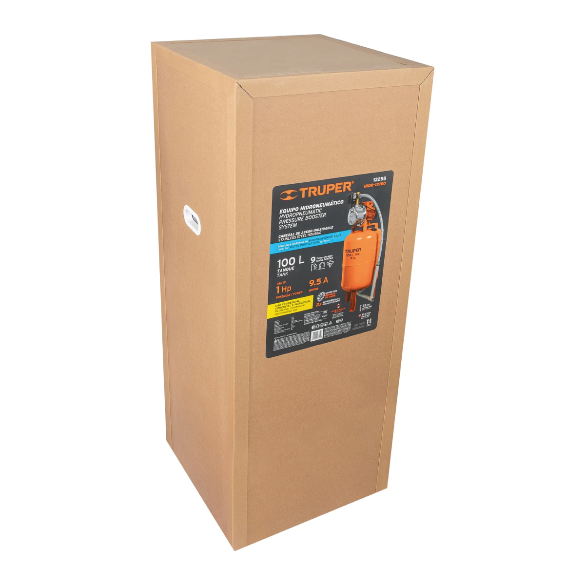 SISTEMA HIDRO. JET 1HP TANQUE 100LT. TRUPER 12255