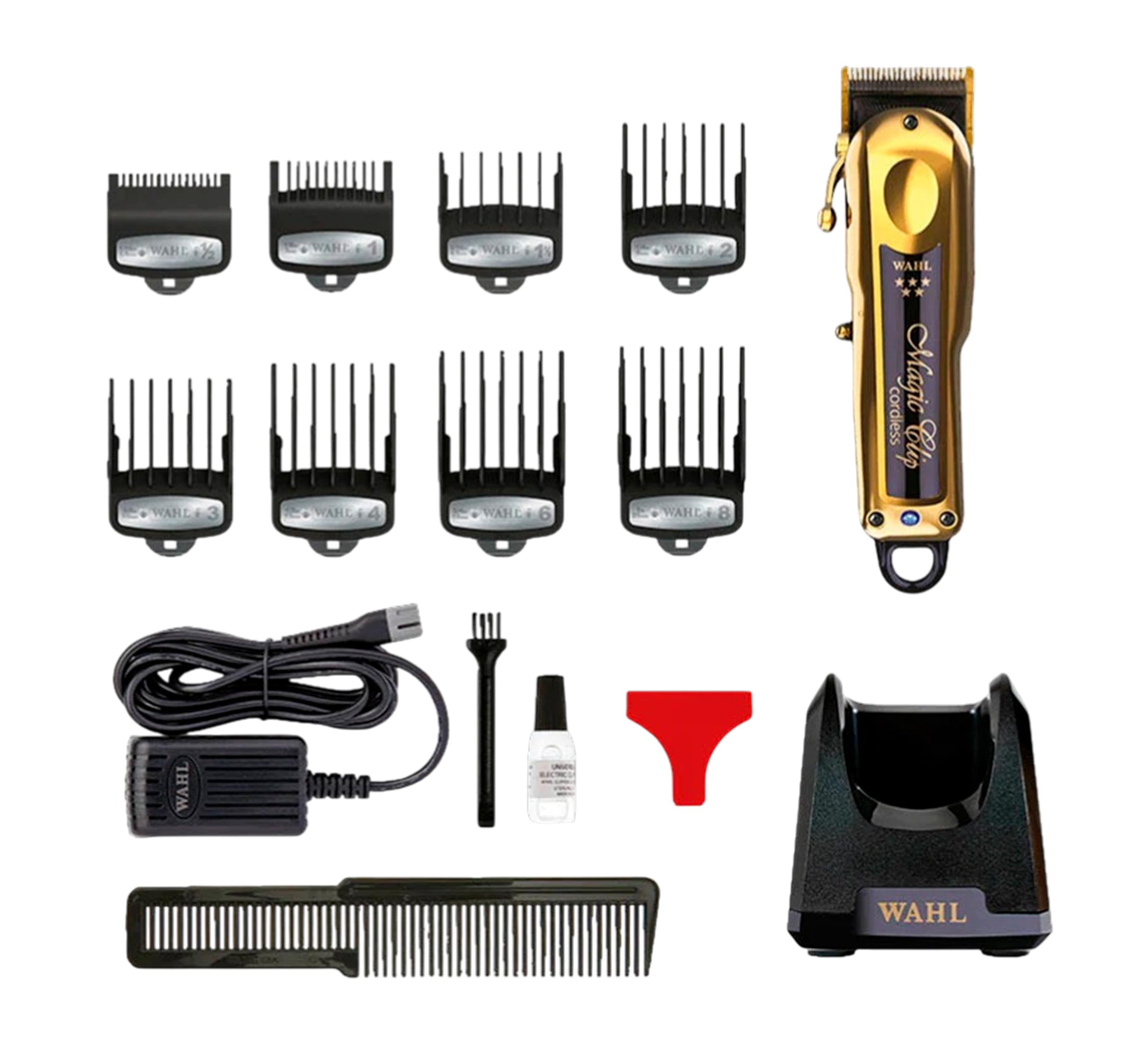 Wahl maquina magic clip inalámbrica recargable dorado