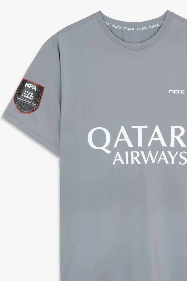 Camiseta NOX de Pádel Oficial de Agustín Tapia - Gris