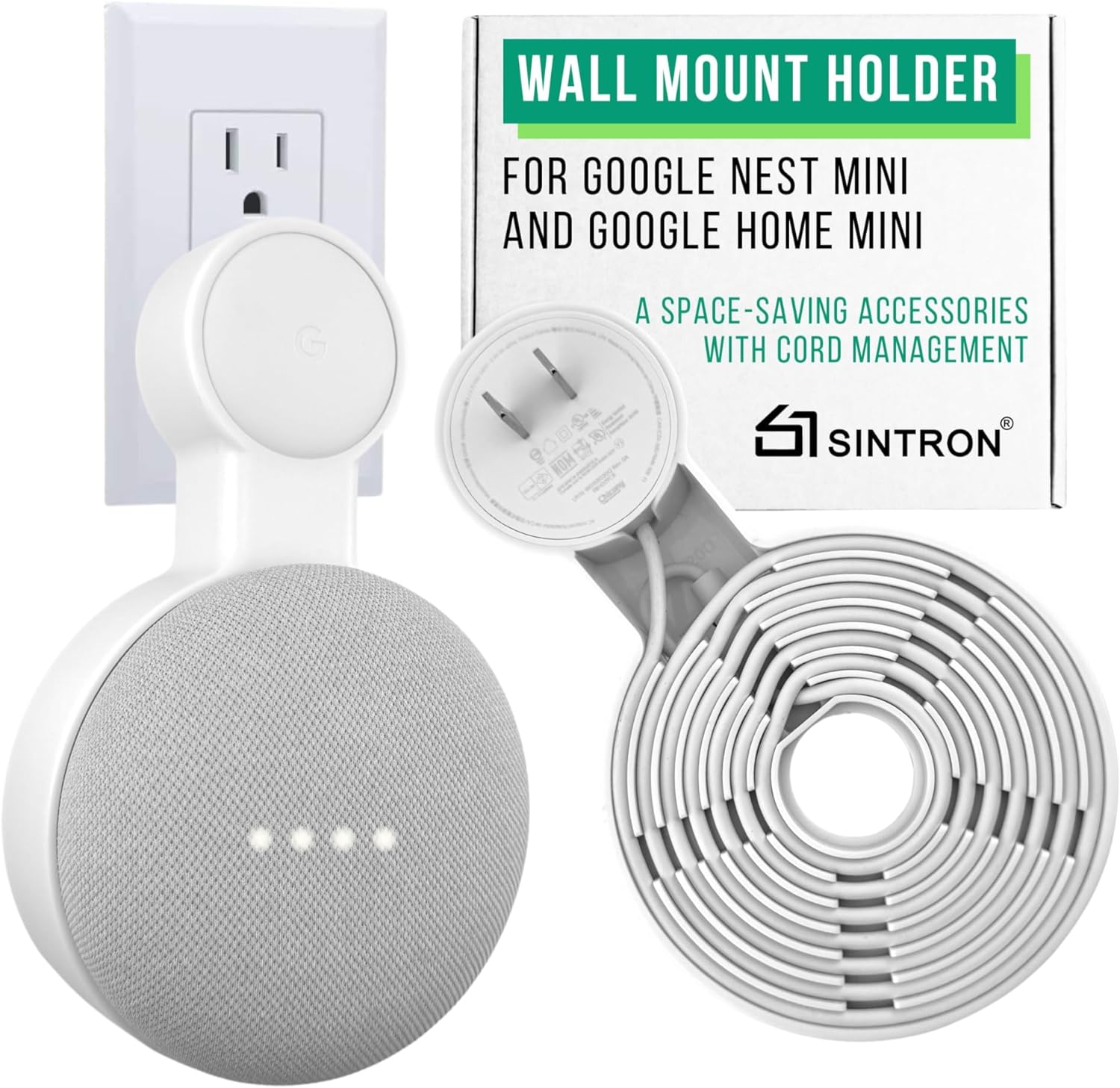 Soporte de pared Google Nest Mini y Google Home Mini