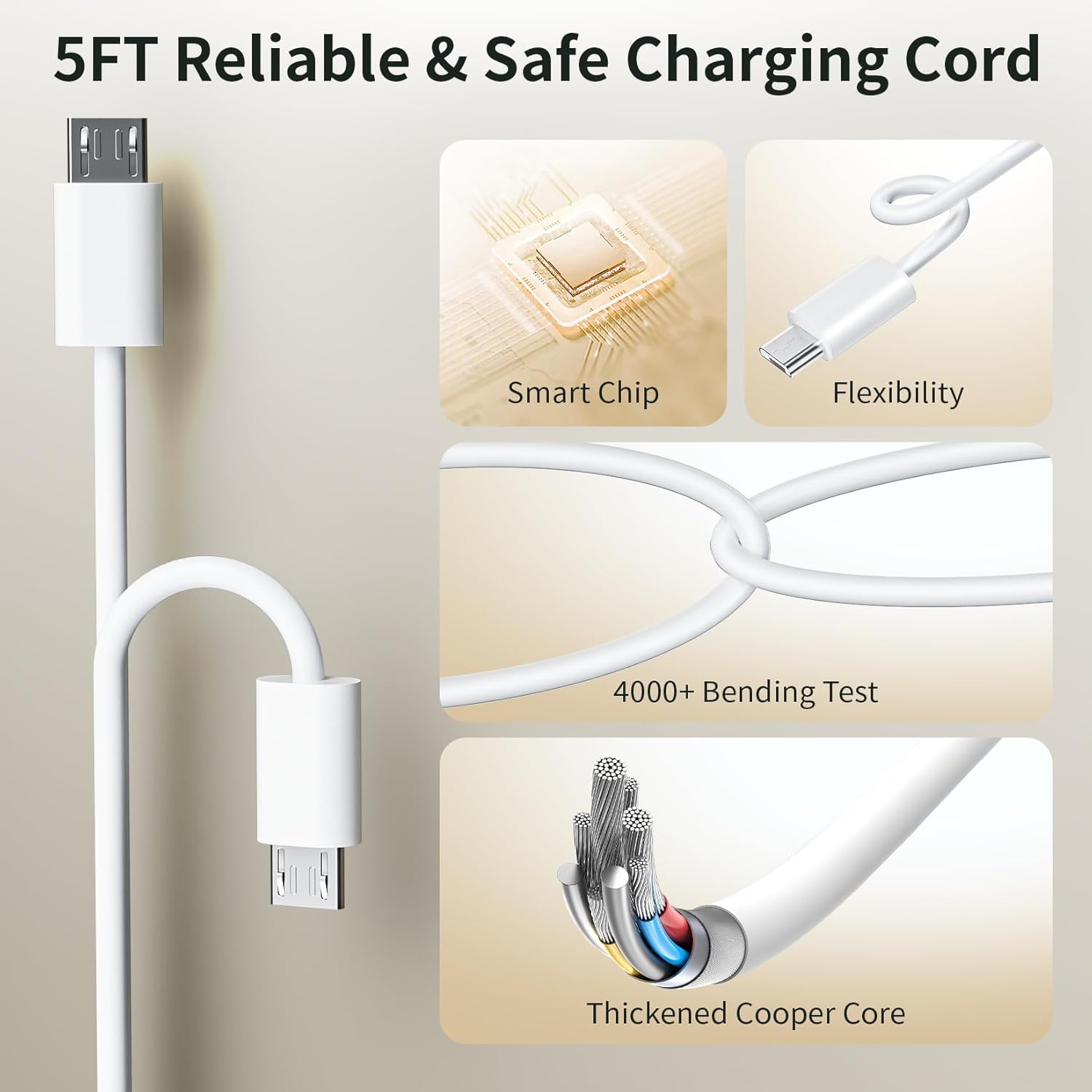 Adaptador de corriente de google home mini 6.6ft black