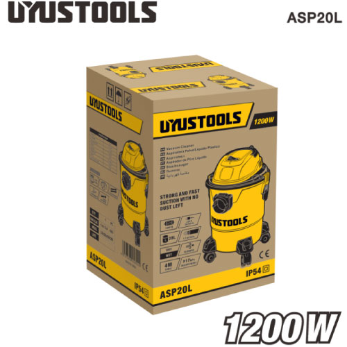 ASPIRADORA POLVO/LIQUIDO 20L 1000W UYUSTOOLS ASP20L