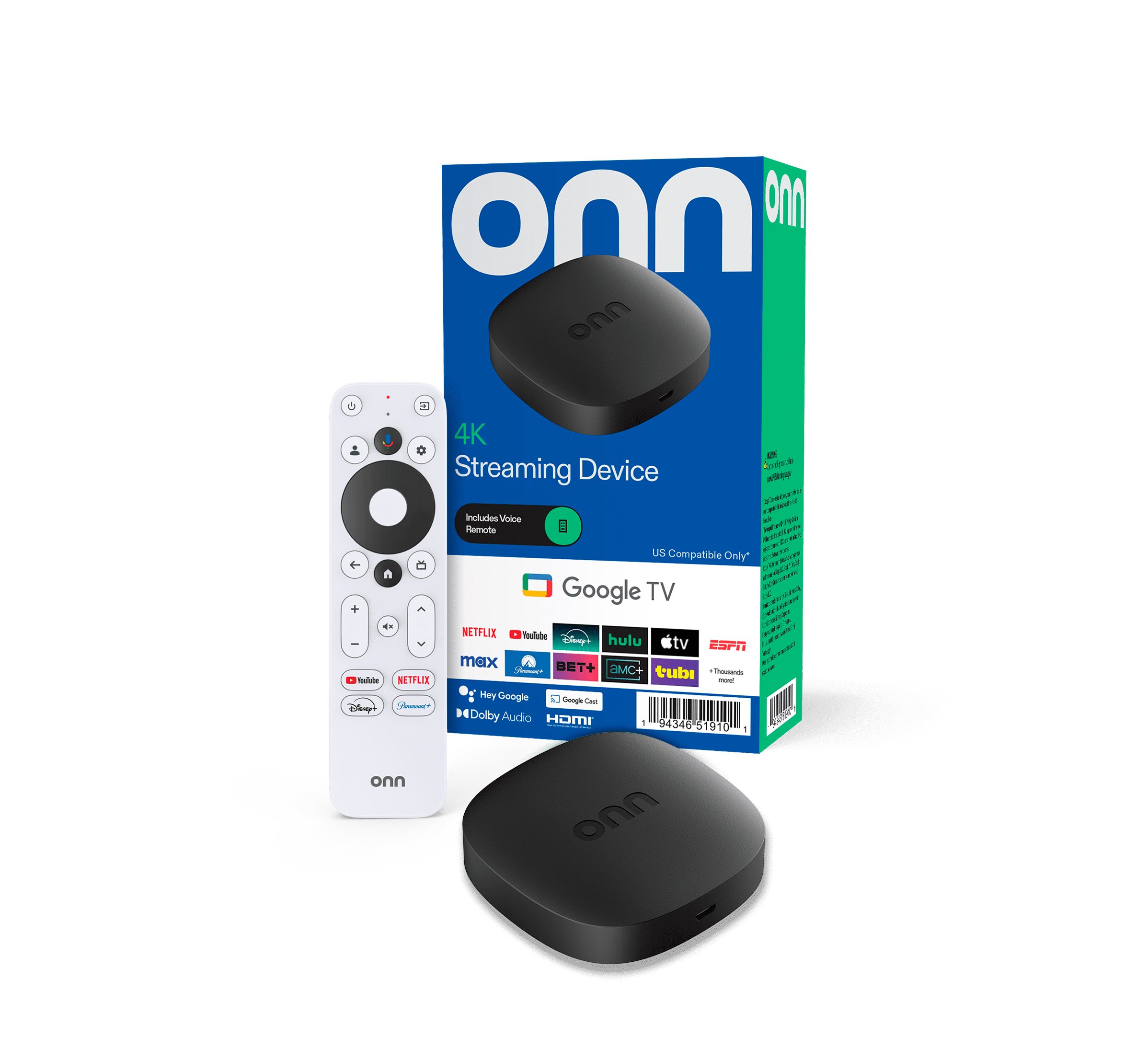 ONN New TV Box 4K con Google TV