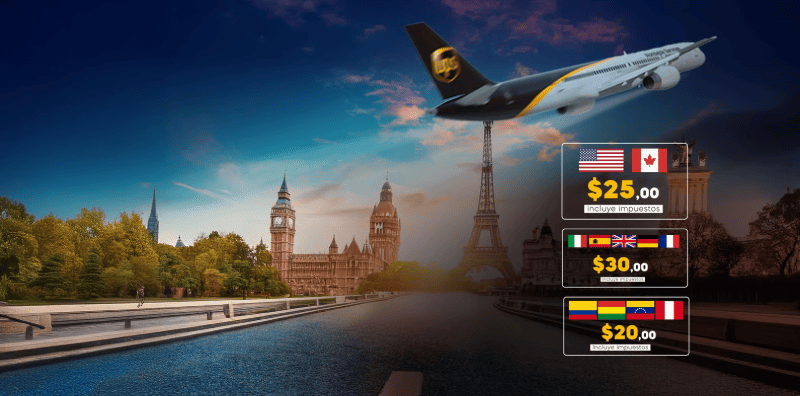 Con UPS tus documentos vuelan, el precio no.