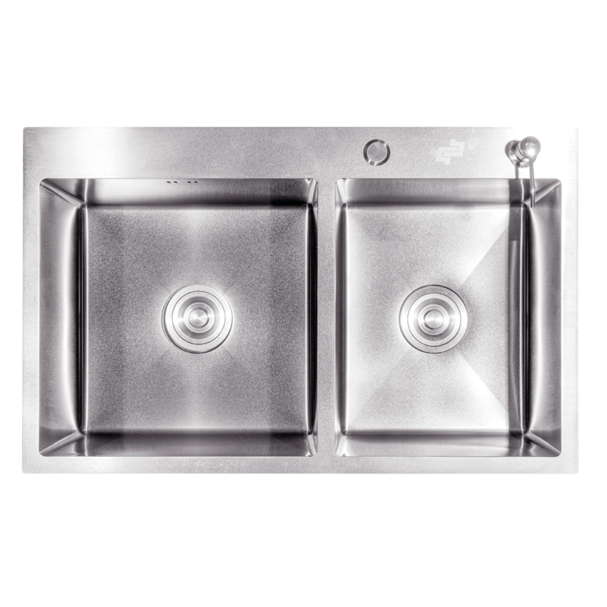 FREGADERO EMPOTRAR 2PZS.SATIN SILVER 82X45X23CM TABLA BP03204