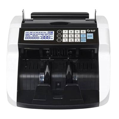 CONTADOR DE BILLETES SAT BC2150 PLUS VALIDADORA Y DETECCION UV MG MT IR Y DD