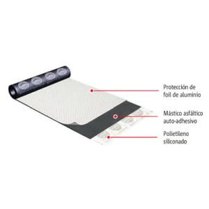 ALUMBAND 10CM X 1METROS IMPTEK