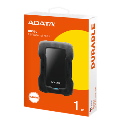 DISCO EXTERNO ADATA HD330 1TB NEGRO USB 3 1  SOPORTA GOLPES Y CAIDAS  HDDTOGO SOFT  ADM