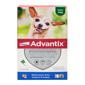 Advantix Antiparasitario De 0 A 4Kg Para Perro *1
