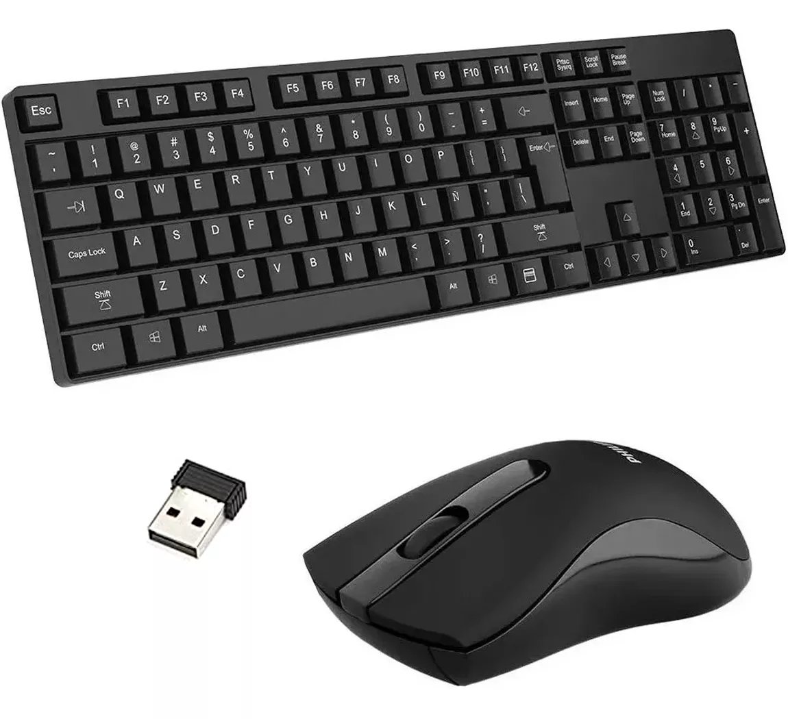 Philips Combo Teclado + Mouse Inalámbrico Teclado En Español